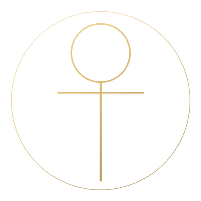 The Ankh, drawn in gold line