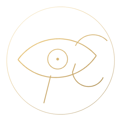 The Eye of Horus, drawn in gold line