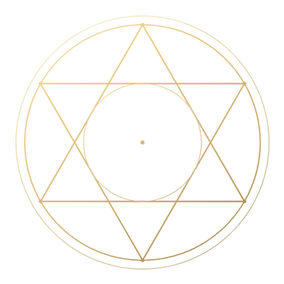 The Hexagram, drawn in gold line