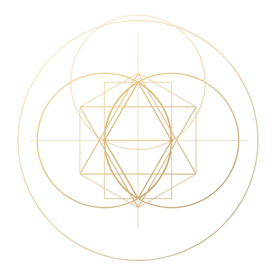The vesica piscis: two overlapping circles with the equilateral triangle and square derived from them
