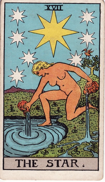 The Star, Rider-Waite-Smith tarot, 1909
