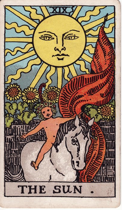 The Sun, Rider-Waite-Smith tarot, 1909